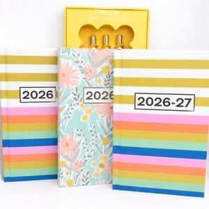 2026-27 Weekly/Daily Planner Set with  Ballpoint Pens JAN 2026 thru DEC 2027 NWT